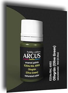 Arcus 204 Enamel paint. Wehrmacht. RAL 6003 ÐžlivgrÃ¼n (Olive Green) 10ml