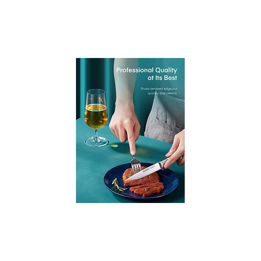 DPerlla-Steak-Knives-Micro-Serrated-Steak-Knife-Set-of-8-High-Carbon-Stainless-Steel-Steak-Knives-Set-Elegant-Sharp-Kitchen-Steak-Knife-Set-Silver D.Perlla Steak Knives, Micro Serrated Steak Knife Set of 8, High Carbon Stainless Steel Steak Knives Set, Elegant Sharp Kitchen Steak Knife Set, Silver