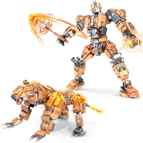 Transforming Cheetah Mecha Robot Building Set, Compatible with Lego Ninja