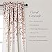 Lush Decor Weeping Flower Light Filtering Window Curtain Panels, Pair, 52