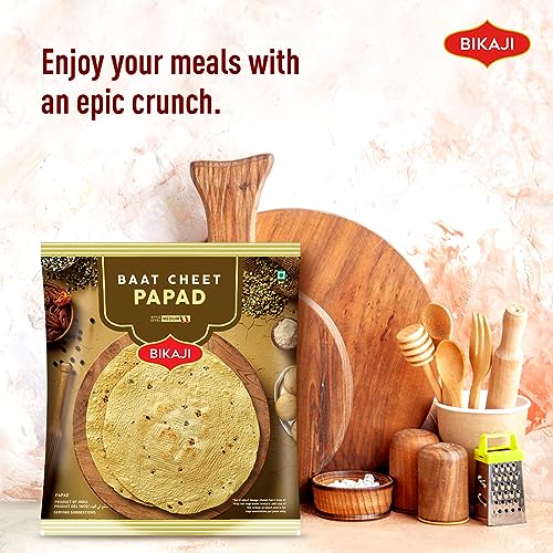 Image of Bikaji Papad Baat Cheet 1kg (Pack of 3)