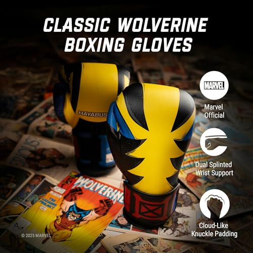 Image of Hayabusa Marvel Classic Boxing Gloves for Men, Women & Kids - Officially Licensed | 16oz 12oz 8oz 6oz Training, Sparring, Bag & Pad Work