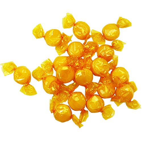 Butterscotch Hard Candy - 4 Pounds - Individually Wrapped Butter Scotch Candies - Yellow Candy - Butterscotch Discs Buttons - Bulk Candy #TOP3