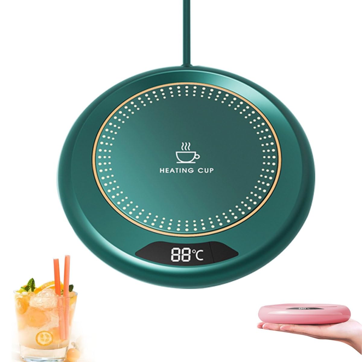 Chauffe-tasse intelligent avec 3 réglages de température, chauffe-tasse Chauffe-tasse intelligent avec 3 réglages de température, chauffe-tasse