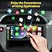 6.9 Inch Single Din Touchscreen Radio with Wireless Apple CarPlay & Android Auto, Single Din Car Stereo with Bluetooth FM/AM/RDS Radio WiFi Car Play Touch Screen, with AHD Backup Camera