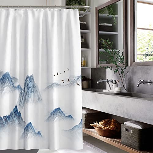 Rideau de douche montagnes KnSam transformez votre routine en un instant zen