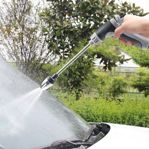 Pressure Washer, Spray Nozzle, Stainless Steel,Easy Installation, Universal 360° Rotating for Three Spray Modes with Foam Pot, Suitable for Car Patio Garden, Adjustable Ideal - 5