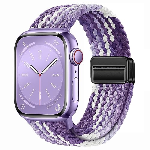 Nylon Sport Loop Watch Band Compatible with Apple Watch Bands for Women Men