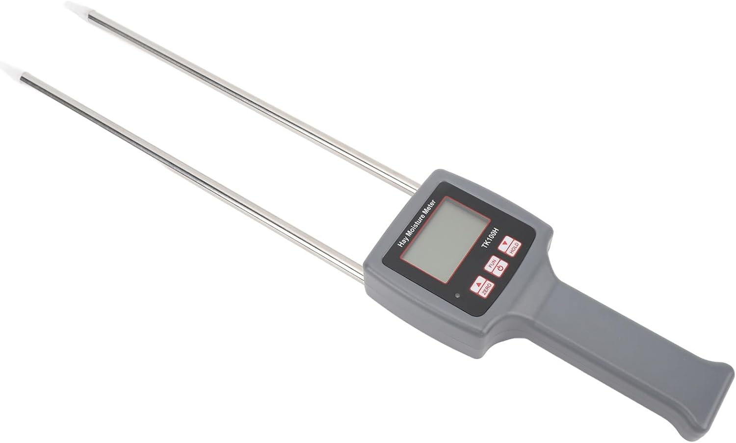 Probe Tester, Soil Tester Lawn Soil Test Kit Water Content Analyzer Digital LCD Tools with Probe Portable Humidity Meter for Cereal Straw, Wheat, Corn, Bran, Forage Grass