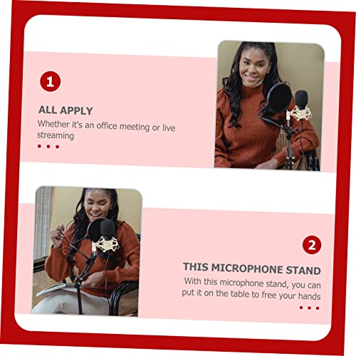 SUPVOX Suporte De Microfone De Montagem Antichoque Suporte De Microfone De Mesa Suporte De Microfone