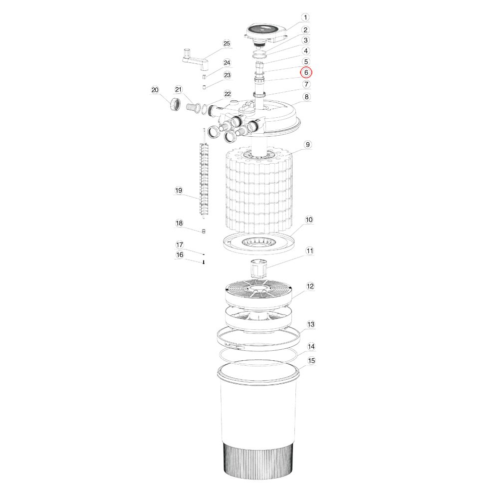 SunSun Ersatzteil für Druckteichfilter CPF-30000 Quarzrohr, Teichdruckfilter mit UVC-Lampe, 12000 l/h effiziente Teichfilteranlage