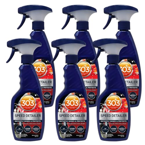 303 Products (30216-6PK) Products Automotive Speed Detailer - For All Exterior Surfaces - Instantly Shines And Protects - Cleans Between Washes - UV Protection, 16 fl oz 6 Pack
