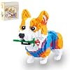 Cute Dog Micro Building Blocks 997 Pieces Corgi Clamp Building Blocks Toy Model DIY Mini Building Blocks Toy Gift for Teenagers and Adults Architecture