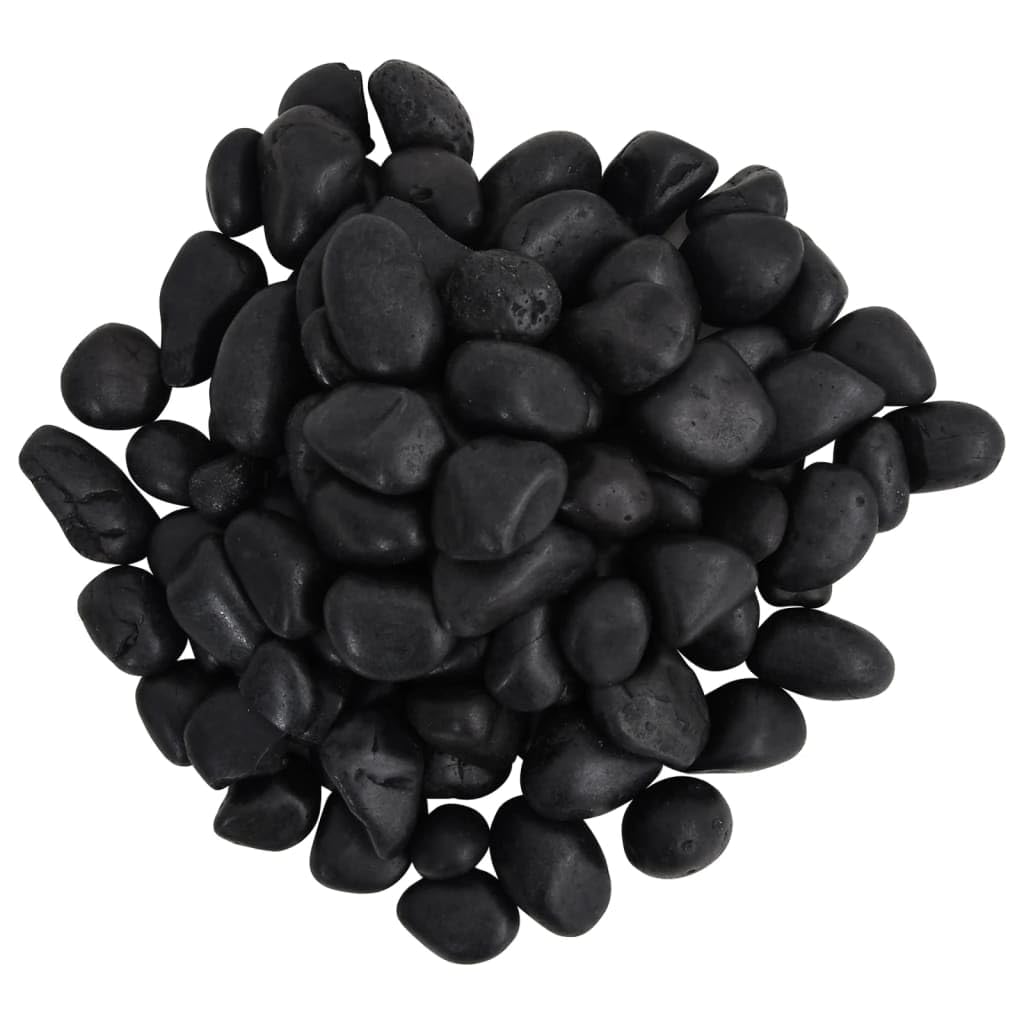 Générique Galets polis 10 kg Noir 2-5 cm Décorations pour Aquariums,155327