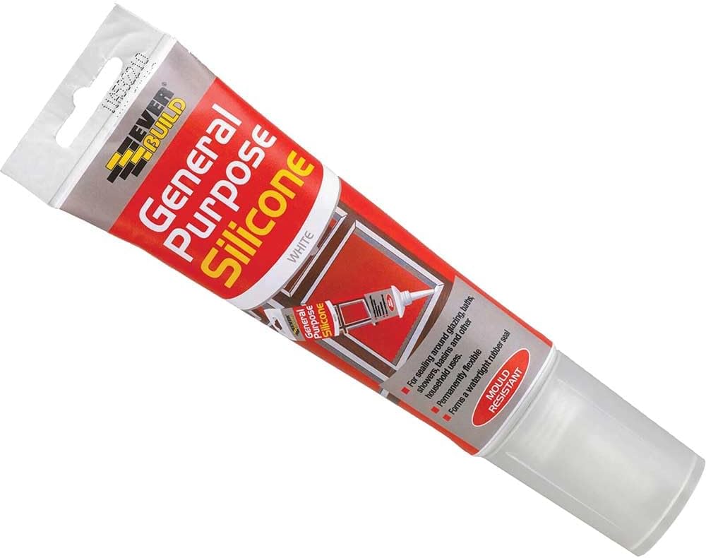 General Purpose Silicone Sealant โ Waterproof โ Suitable for Interior and Exterior Use โ White โ 80ml | Suitable For Interior And Exterior Use โ Previously Known As Everbuild General Purpose Silicone