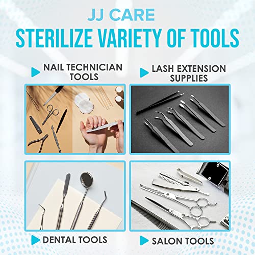 Jj Care Nail Tool Sterilizer [Includes 70G Glass Beads] - Esthetician Sterilizer For Nail Tools, High Temperature Cleaning Pot For Manicure Salon Tattoo Nipper Hair Scissors - Nail Tool Sanitizer #TOP6