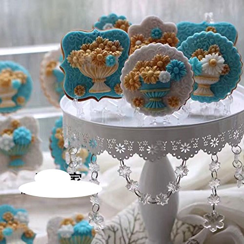 Anyana Flower Urns Vases Pots Silicone Mould Cake Fondant Gum Paste Mold For Sugar Paste Wedding Party Cupcake Decorating Topper Decoration Sugarcraft Icing Biscuit Décor #TOP2