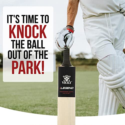 Vicky iLegend Kashmir Willow Cricket Bat with Excellent Pickup Ideal