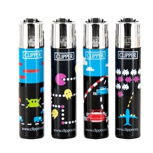 Bundle - 4 Items - Clipper Lighter Classic Video Games 