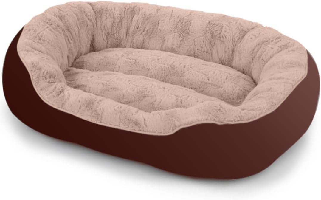 DRILLY Premium Fur Washable Dog/cat Bed for Small |Medium | Large | Extra Large | XXL |XXXL |4XL Size Dogs | Cats | Puppy |pet | Rabbit | Persian cat | Indoor cat (M)