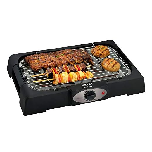 Churrasqueira Elétrica Mallory Montana Preto - 220V Grelha com 2 posições de altura