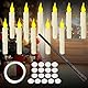 flintronic 12 Stück Schwebende Kerzen, lammenlose LED Kerze mit Zauberstab Fernbedienung, Flammenlose LED Kerze für Halloween Hochzeit Party Dekoration