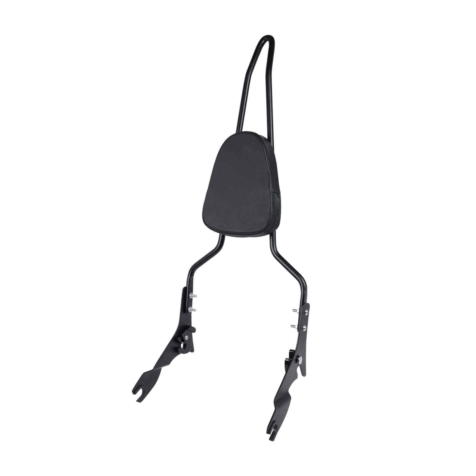 AUFER Black Detachable Rear Passenger Backrest Sissy Bar with Cushion Pad Compatible With For Touring Road King Street Glide Electra Glide Road Glide FLHR FLHX FLHT FLTR 2009-2020