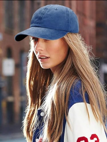 Image of Edoneery Men Women Baseball Cap-Low Profile Adjustable Washed Cotton Golf Dad Hat