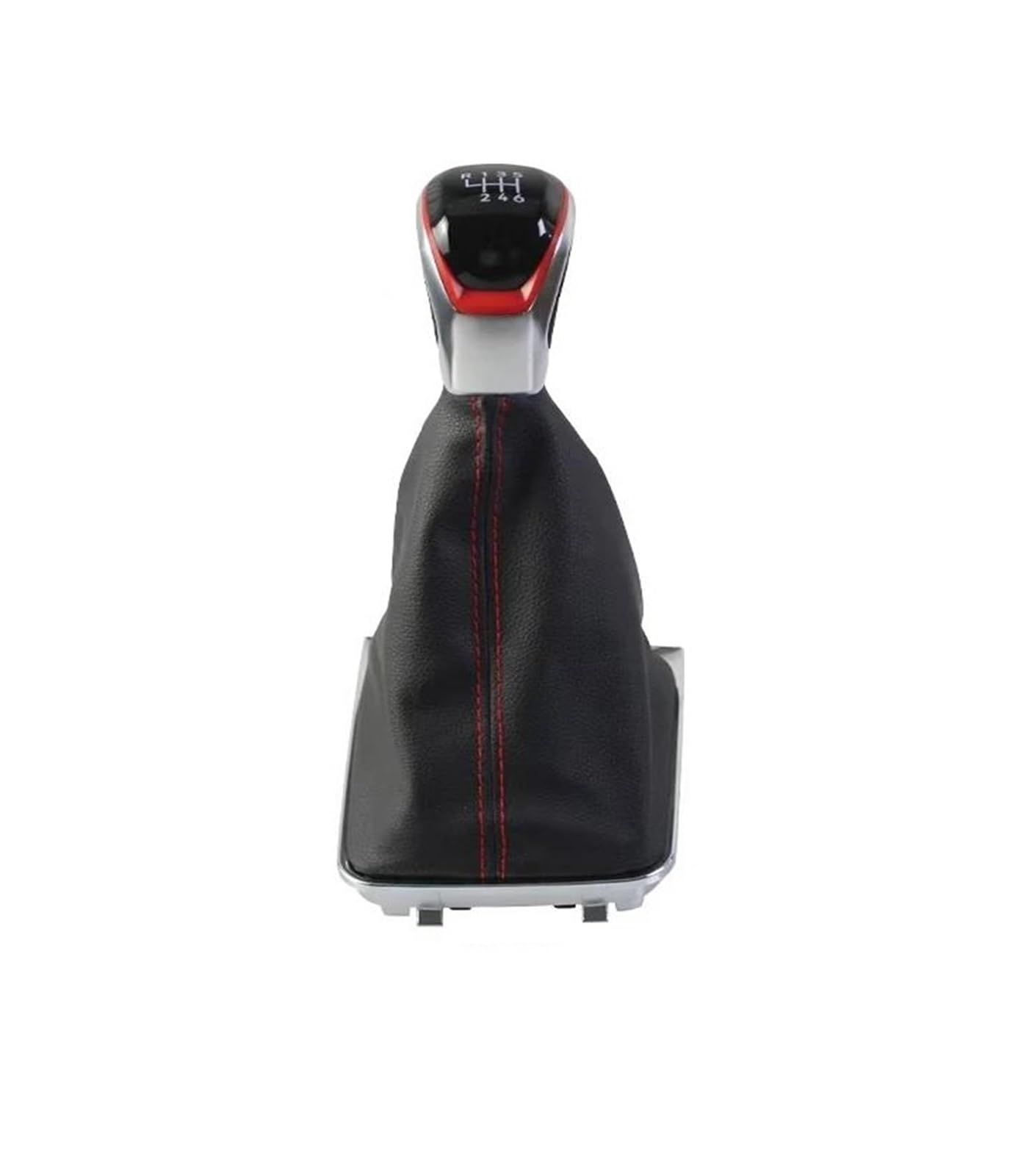 AHRPKAMERD Gear Shift Knob 1PCS for Golf 7 MK7 for GTI for GTD 2013-2018 Manual 5/6 Speed Gear Shift Knob Shift knob(Red 6 Speed)