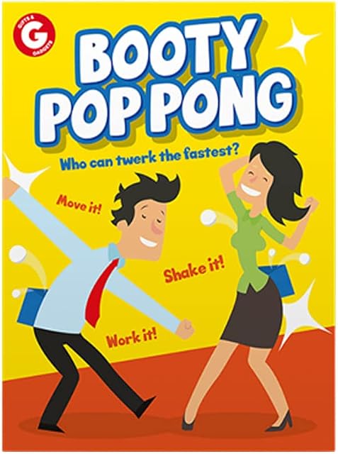 St@llion Twerk Pong Fun Party Christmas Halloween Couple Friends Family Office Game Set Shake Balls Out of Your Box First Workout Games Kit (Pack of 1)