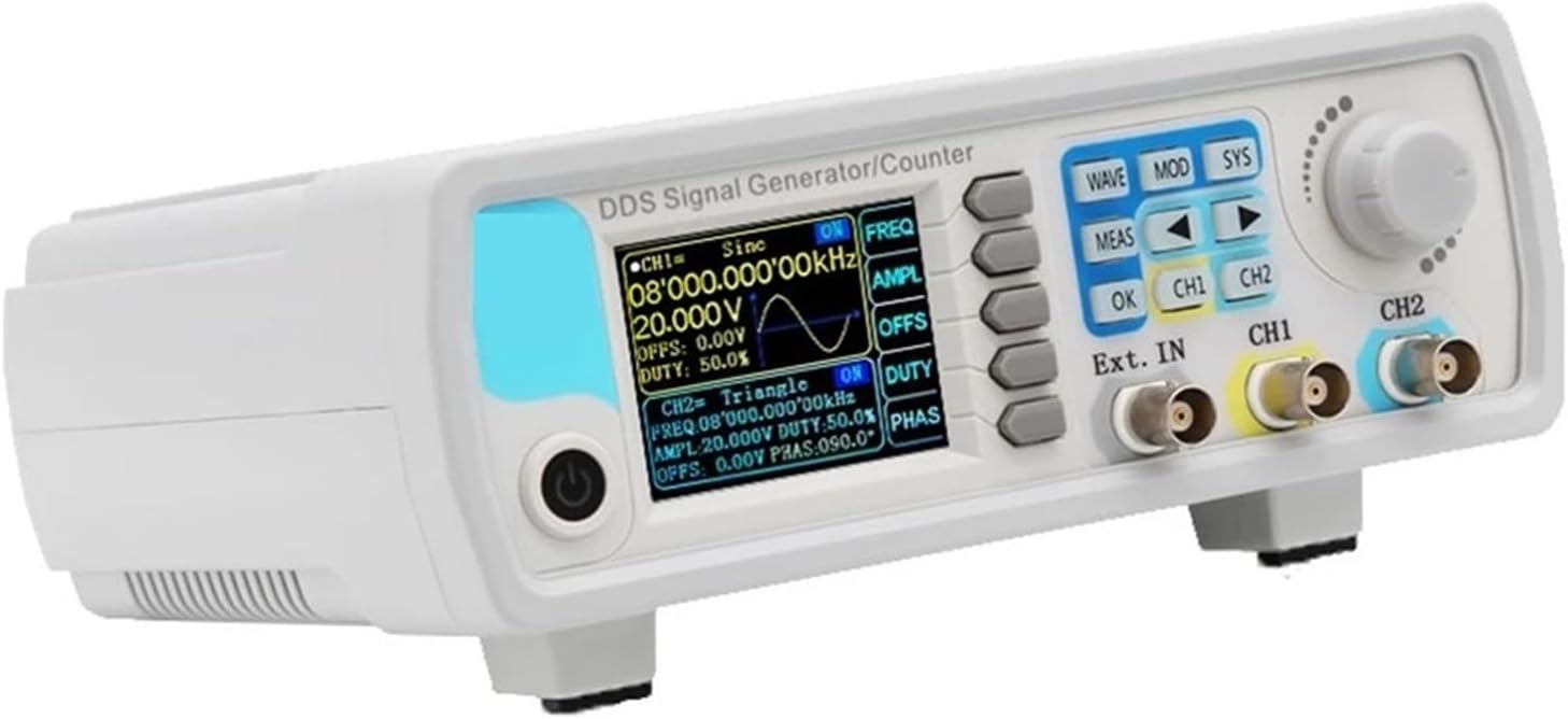 JDS6600 15/30/40/50/60MHz DDS Function Signal Generator/Source Dual Channel/2 Channel Frequency Counter Arbitrary Waveform Pulse Generator (40MHz)