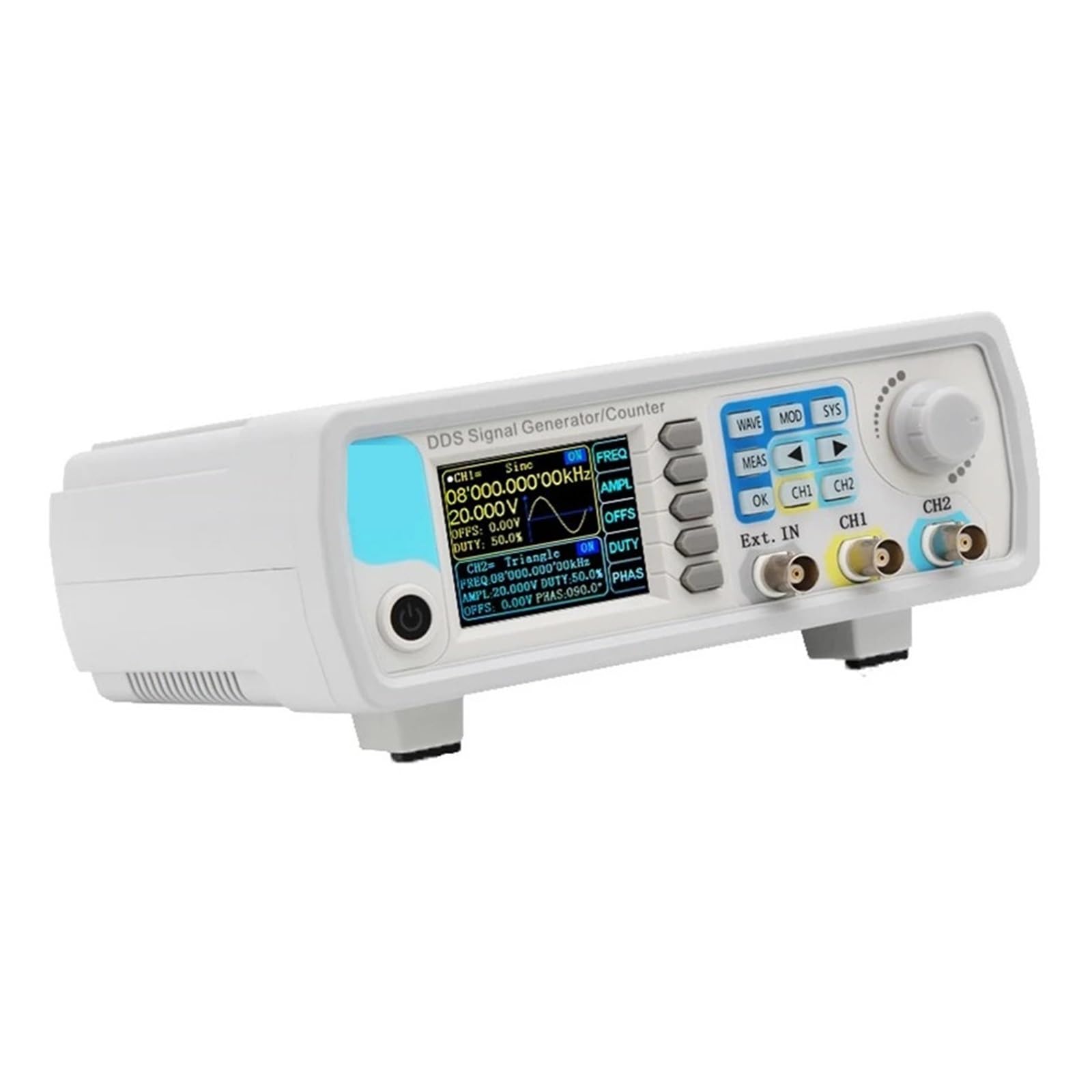 JDS6600 Generatore Di Segnale Funzione DDS 15/30/40/50/60 MHz/Sorgente Dual/2-CH Misuratore Di Frequenza Generatore Di Impulsi A Forma D'onda Arbitraria(60MHz)