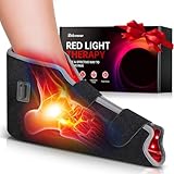 RELEXNOW Red Light Therapy for Foot Ankle FSA/HSA Eligible, 660nm & 850nm Wavelength Near Infrared Therapy Wrap for Feet with Timer for Joint Comfort(Black)