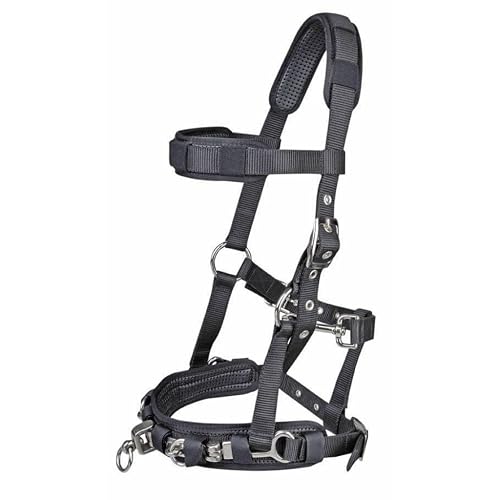 HKM 64699100 Cavesson Nylon, pequeño, Negro