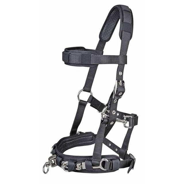 HKM 64699100 Cavesson Nylon, pequeño, Negro