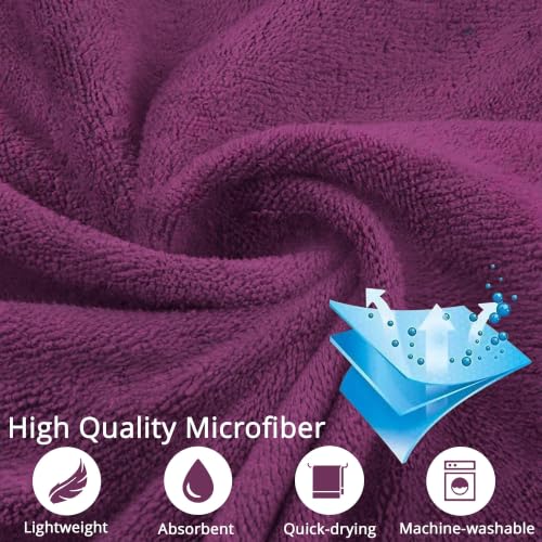 Image of CARZZO Microfiber Car Cleaning Cloth 400GSM - Pack of 6 (60x40cm) Super Absorbent Lint-Free Towels for Car Bike Cleaning