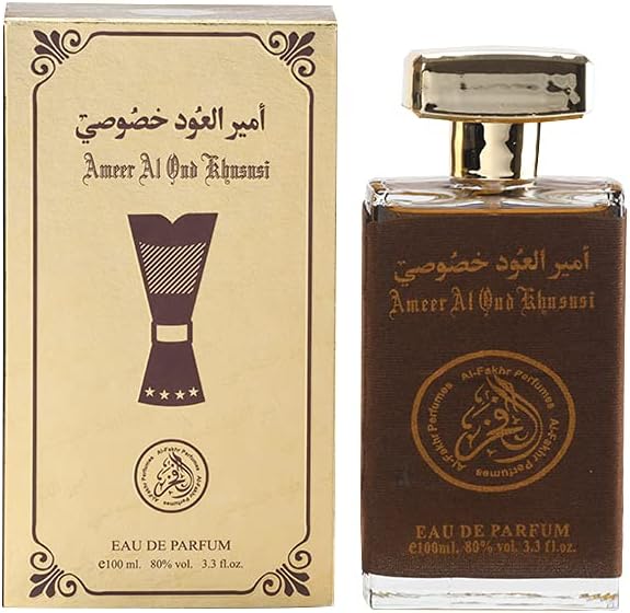 Ameer Al Oud Khususi Long Lasting, 100ml Men's Liquid Perfume, Floral, Aromatic & Woody, Soothing Fragrance