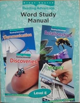 Paperback Great Source Reading Advantage: Word Study Manual, Level E Book