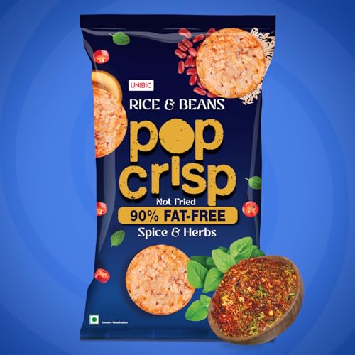 Image of UNIBIC RICE & BEAN POP CRIPS (HERB) 12 X 4 X 40G