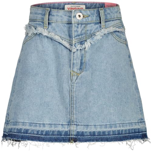 Falda Vingino Didi para niñas en color tejano azul oscuro lavable a máquina