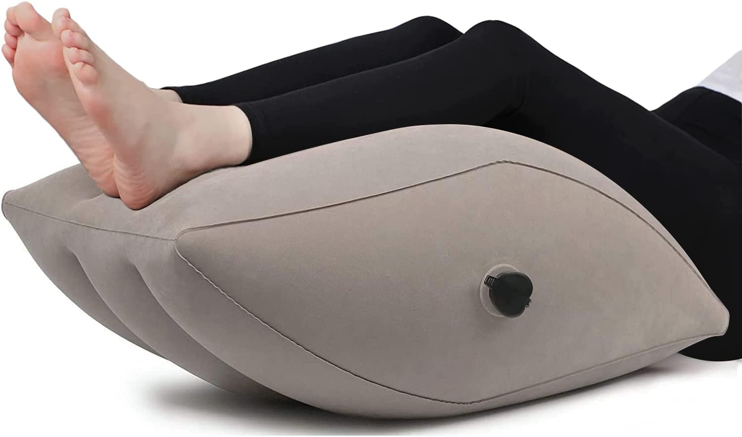 Angju Inflatable Leg Elevation Pillow For Sleeping Wedge Rest With Bag, Relax Muscle Relieve Pain In Back Legs Knees After Surgery Improve Blood Circulation