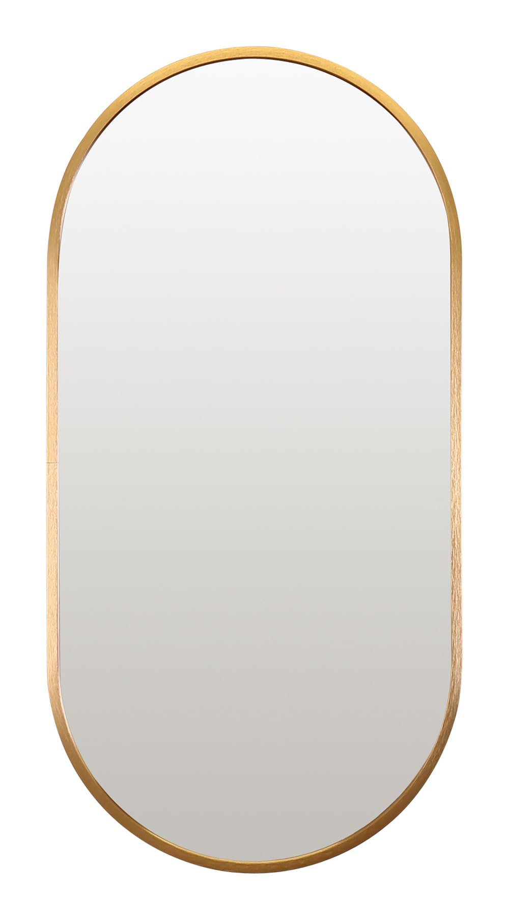 Miroir mural en aluminium Oslo dore pour illuminer votre chambre