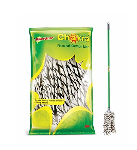 Scotch-Brite Chakra Handled Cotton Mop,Multicolor (B00WFWQJHE) Amazon Price History, Amazon Price Tracker