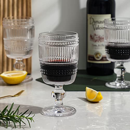 G Binary Iced Tea Goblets 10.5 Oz. Set Of 6 Premium Beverage Glass Set For Wine Soda Juice Water Perfect For Dinner Parties Bars Restaurants Everyday Use #TOP5