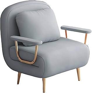 Klappbares Schlafsofa mit Stahlrahmen, verstellbare Rückenlehne (6 Stufen), platzsparendes Gästebett für Wohnungen, Hotels & Gärten (A, 190 x 82 x 32 cm)