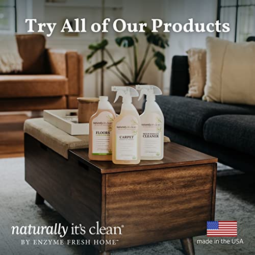 Naturally It's Clean Multi-Surface Cleaner Spray - Enzymes Clean Stains From Bathroom, Kitchen, Countertop, Floor, Wood, Furniture, Cabinet, Safer Chemistry Formula (24 Oz Spray Bottle X 2 Pack) #TOP6
