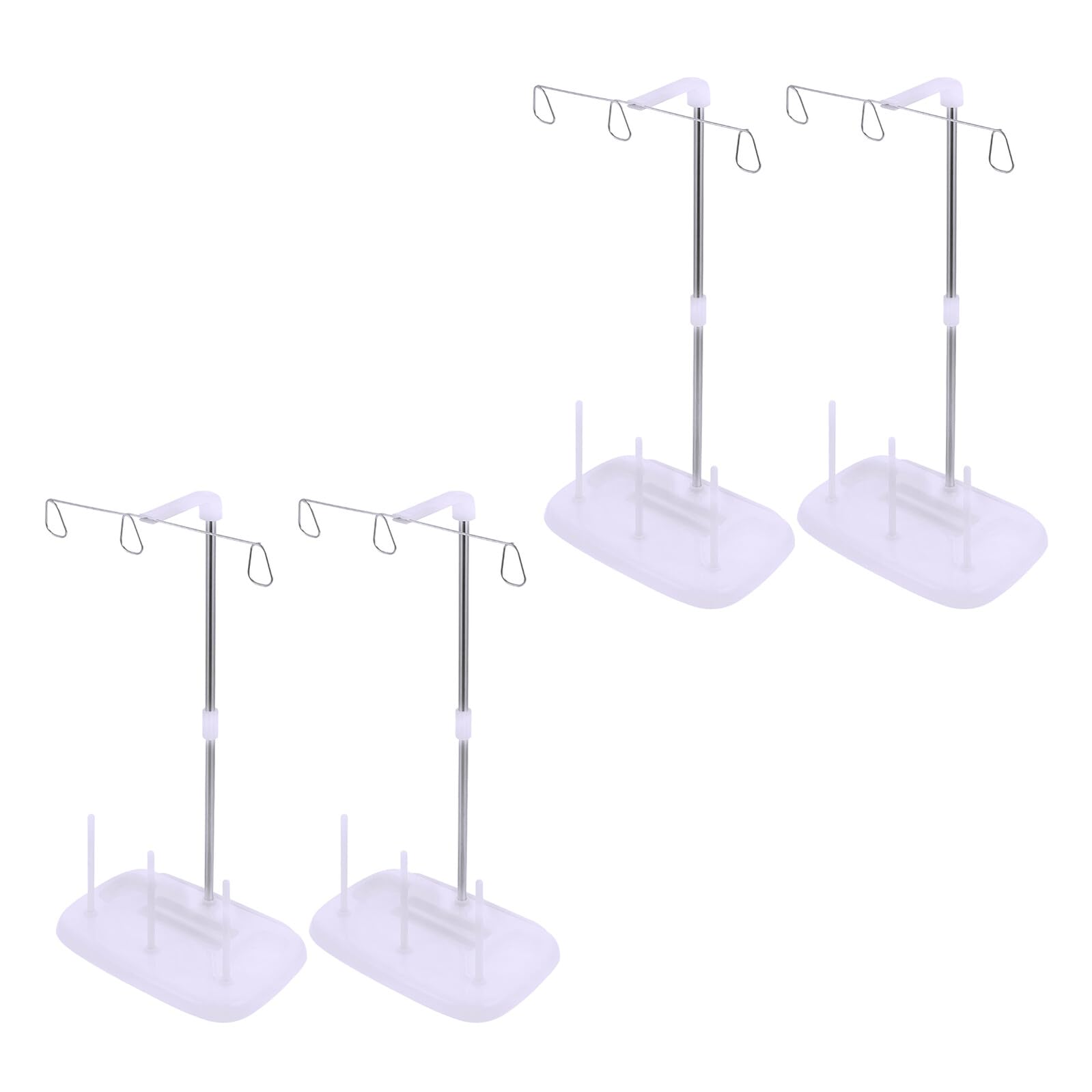Alipis 4 Piezas Bastidor de Hilo de Bordar Organizador de Hilos para Máquina de Coser Soporte para Carretes Estante de Costura para Organizar Proyectos de Bordado