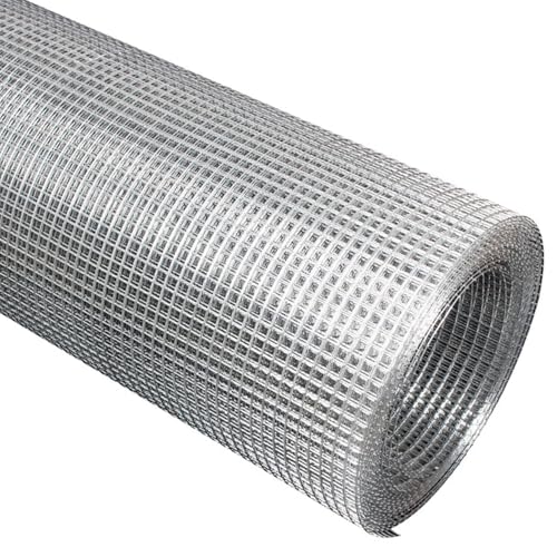 Zanotva 304 Stainless Steel Woven Wire 8 Mesh Metal Mesh Screen Rodent Mesh Sheet for Home, Construction Field, Garden, Easy to Cut(39x197in/1x5m)