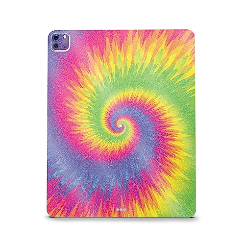 Image of MightySkins Carbon Fiber Skin Compatible With Apple iPad Pro 12.9 inch M2 6th Gen (2022) Full Wrap Kit - Vibrant Tie Dye | Protective Durable Textured Carbon Fiber Finish | Easy To Apply | Made in the USA