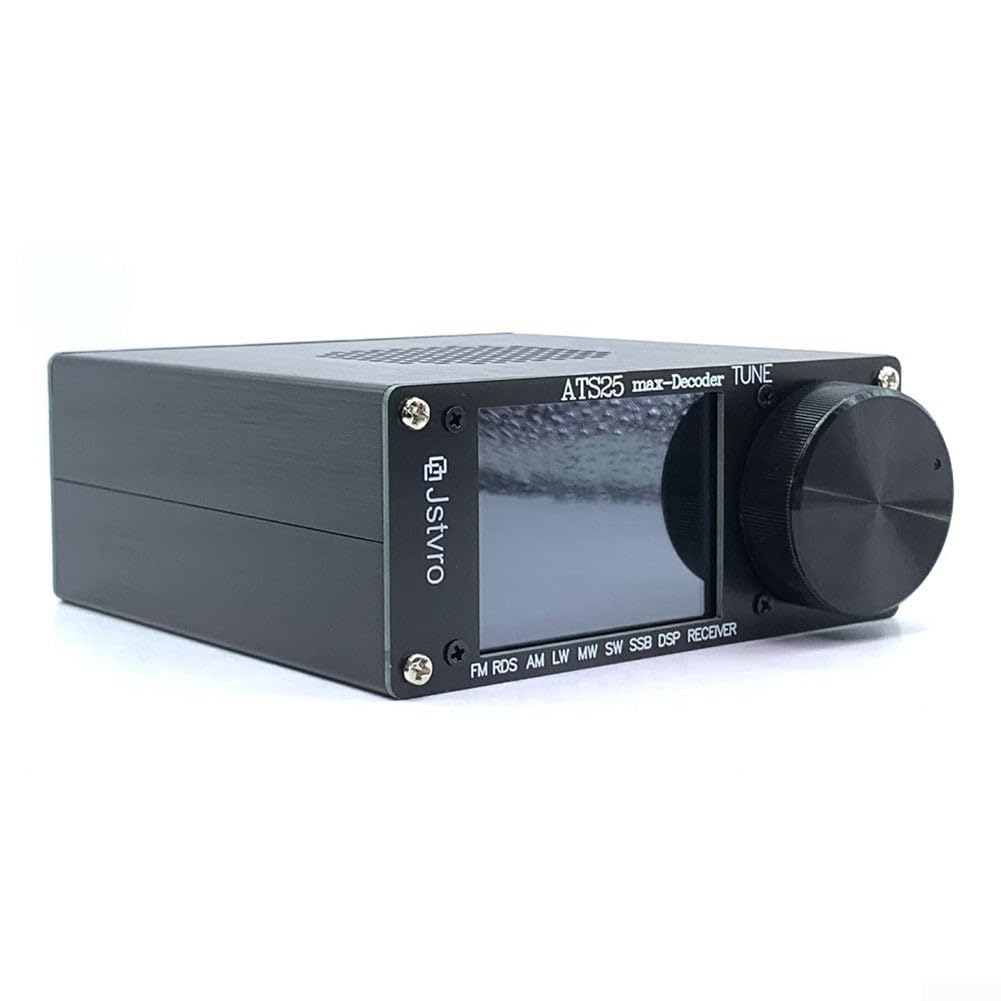 ATS-25Max SI4732 Radio, DSP FM LW MW SW SSB Empfänger, 2,4 Zoll Touchscreen, Funkempfänger-Set, Gehäuse aus Aluminiumlegierung, Digitale Tastatur Zur Eingabe Der Frequenz, DAB Radio